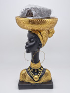 Статуэтка Африканка Голова большая с поставкой