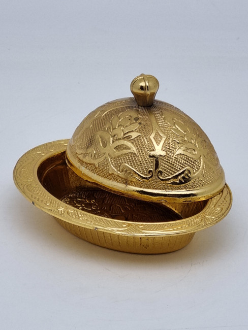 Лукумница с крышкой (замак золото) Лукумница с крышкой (замак золото)