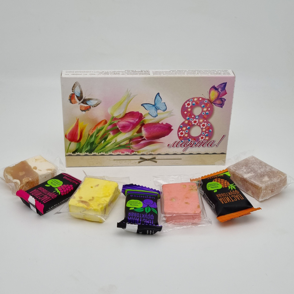 Набор Праздничный нуга, мальбан, пастила с 8 марта