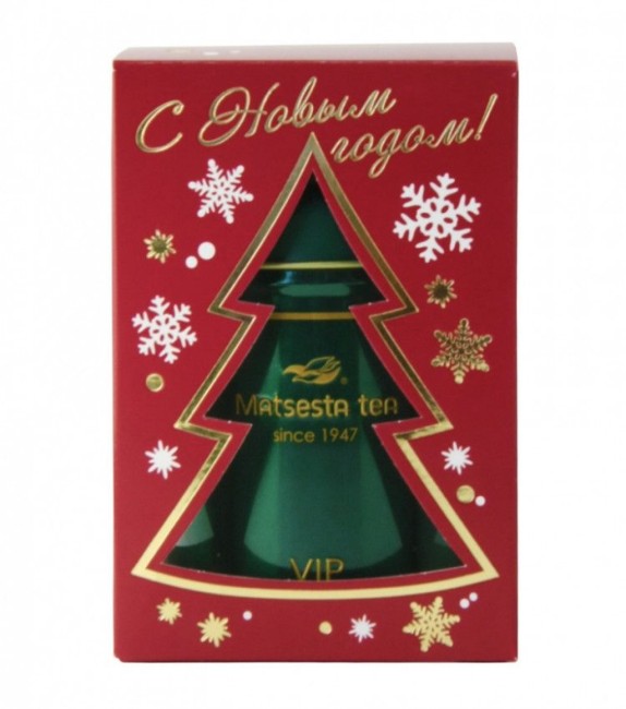 "Мацеста чай" VIP Ж/Б зеленый 100гр с новым годом