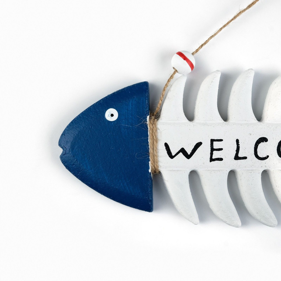 Настенный декор, панно "Рыбкин скелет"