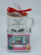 Краснополянский чай "Перевальный" 40гр + кружка мини Горячий Ключ