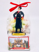 Чай черный ручной сбор 35гр + парварда 50гр Краснодар с магнитом Казак