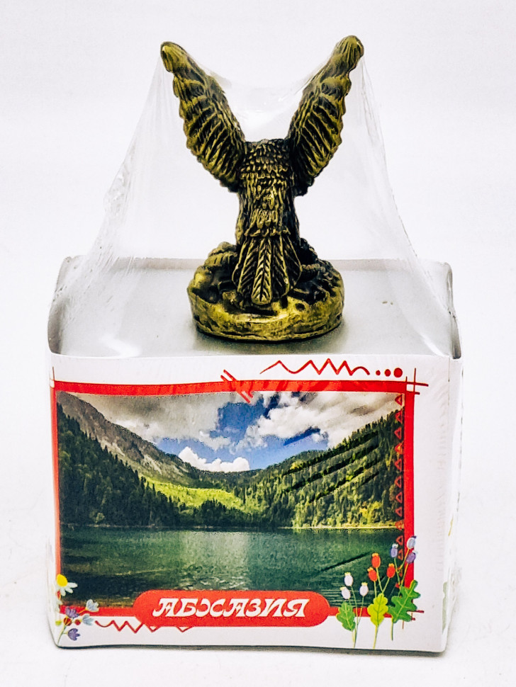 Чай черный ручной сбор 35гр Абхазия с сувениром орел средний