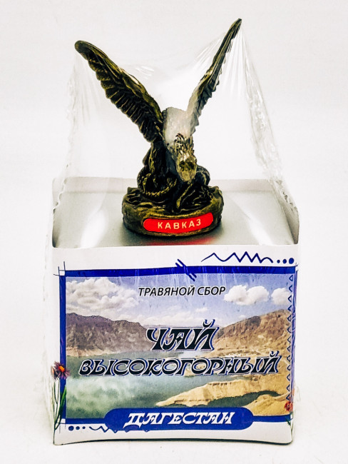 Краснополянский чай "Высокогорный" 40гр Дагестан с сувениром орел средний