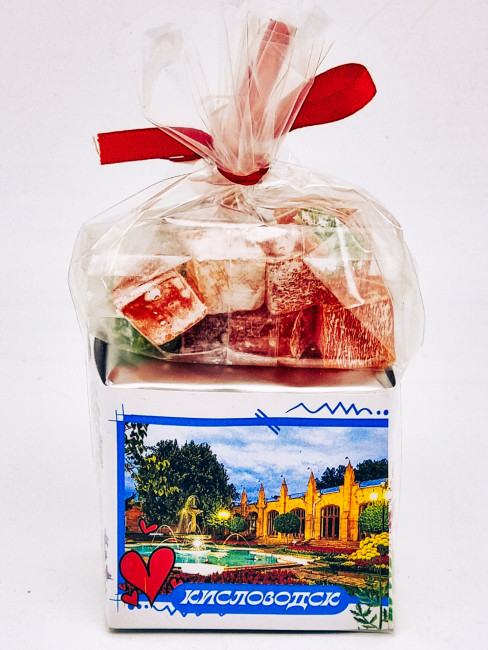 Чай зеленый ручной сбор 40гр +лукум 50гр Кисловодск с магнитом Чай зеленый ручной сбор 40гр +лукум 50гр Кисловодск с магнитом