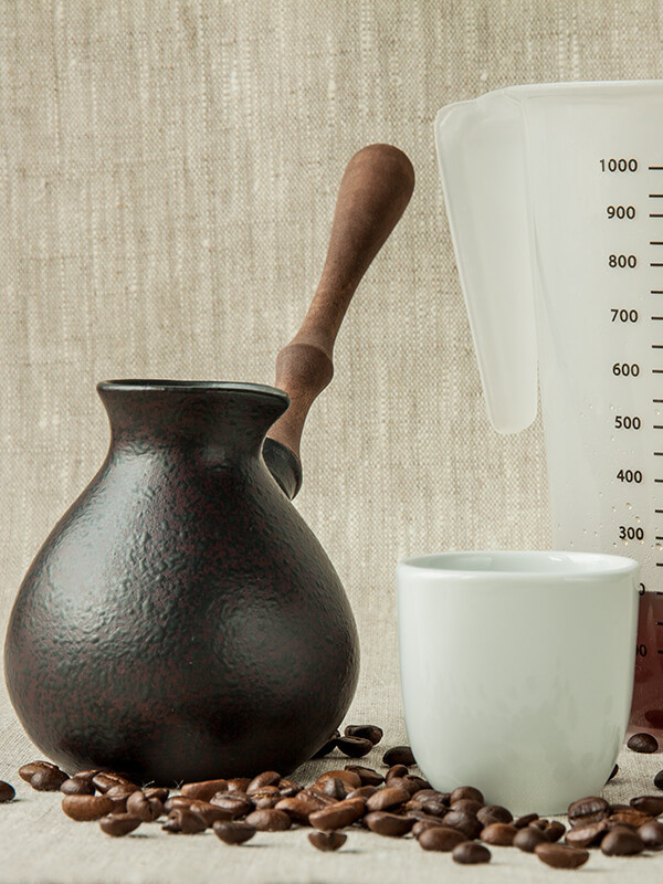 Турка "Амфора" фарфоровая жаропрочная 330мл