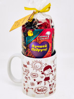 Подарочный набор подруге краснополянский чай Тонус ручной сбор 100гр в кружке 300мл