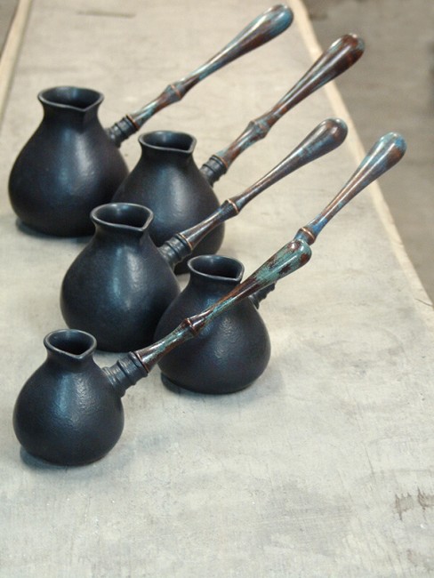 Турка "Амфора" фарфоровая жаропрочная 450мл Турка "Амфора" фарфоровая жаропрочная 450мл