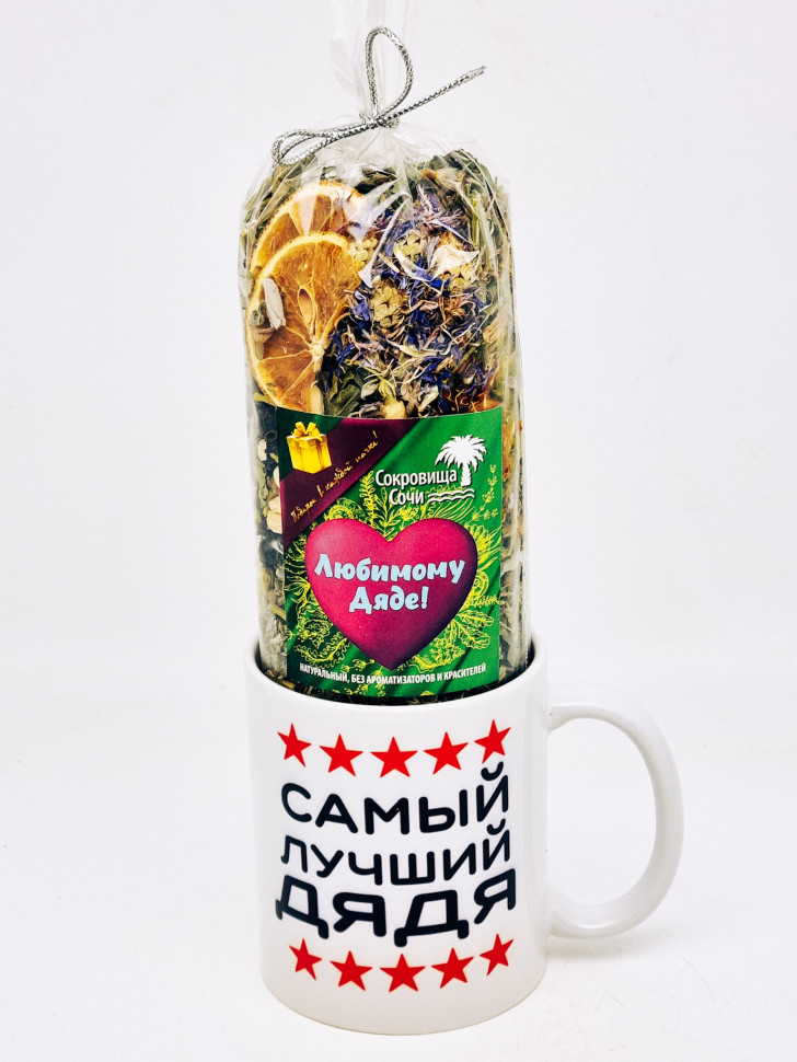 Подарочный набор дяде краснополянский чай "Букет здоровья" 100гр в кружке 300мл