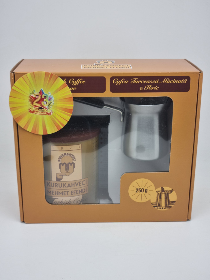 Подарочный набор с 23 февраля " Mehmet Efendi" турка и кофе 250гр