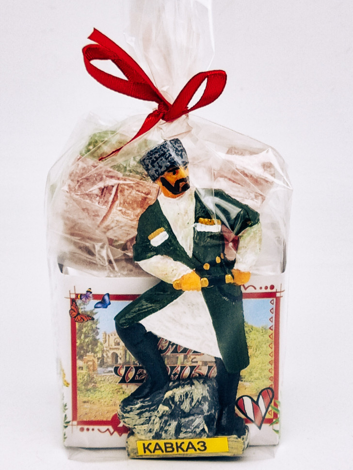 Чай черный ручной сбор 35гр +лукум 50гр Кисловодск с магнитом