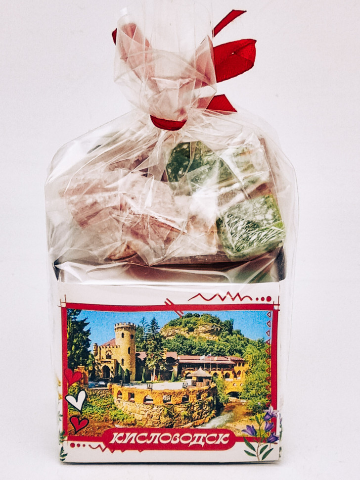 Чай черный ручной сбор 35гр +лукум 50гр Кисловодск с магнитом