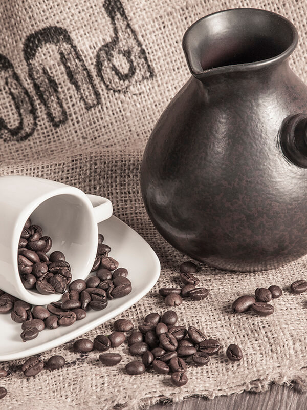 Турка "Амфора" фарфоровая жаропрочная 650мл