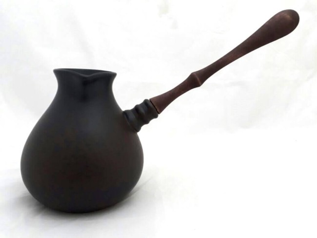 Турка "Амфора" фарфоровая жаропрочная 650мл Турка "Амфора" фарфоровая жаропрочная 650мл