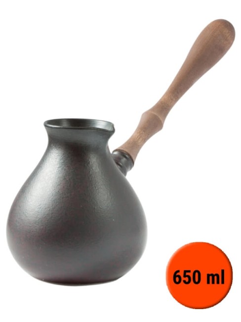 Турка "Амфора" фарфоровая жаропрочная 650мл Турка "Амфора" фарфоровая жаропрочная 650мл