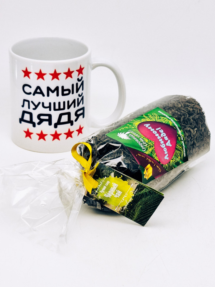 Подарочный набор дяде чай черный ручной сбор 100гр в кружке 300мл