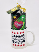 Подарочный набор дяде чай черный ручной сбор 100гр в кружке 300мл