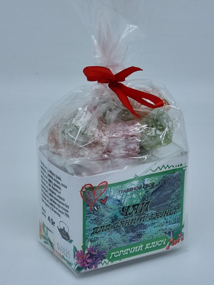 Краснополянский чай "для бани и сауны" 40гр +лукум 50гр Горячий Ключ