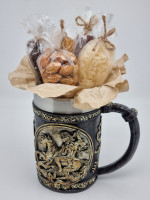 Кружка рыцарь на коне с пивными деликатесами