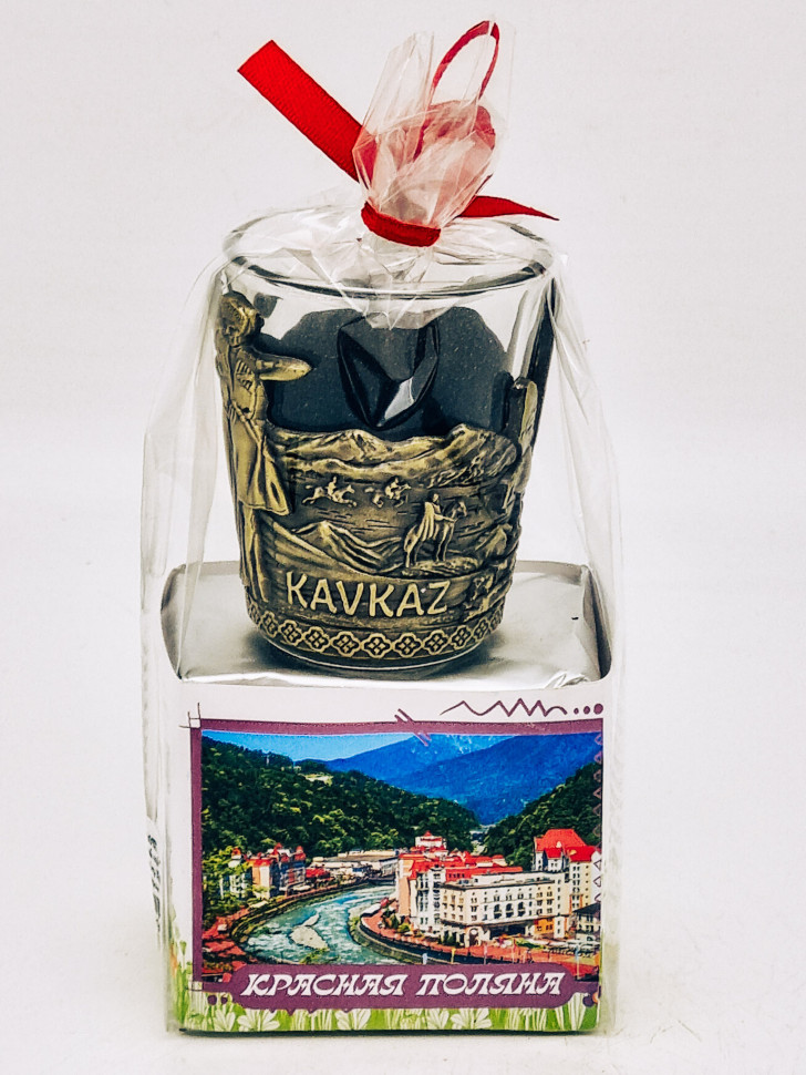 Краснополянский чай "для сауны и бани" 40гр Красная поляна с сувениром стопка