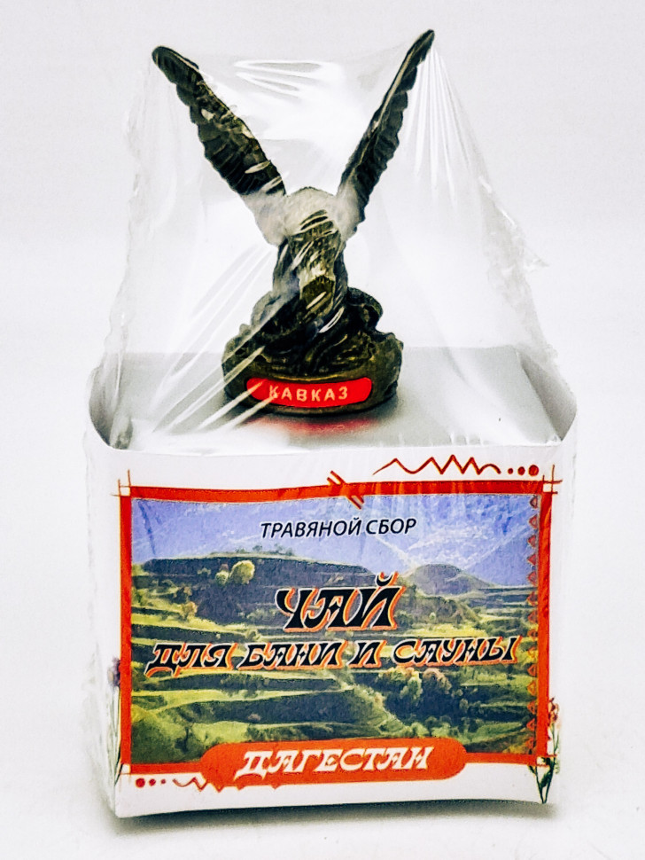 Краснополянский чай "для сауны и бани" 40гр Дагестан с сувениром орел средний
