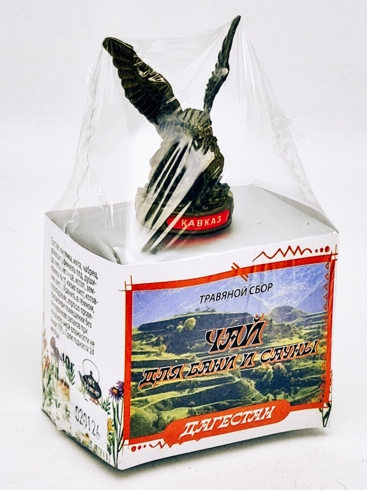 Краснополянский чай "для сауны и бани" 40гр Дагестан с сувениром орел средний