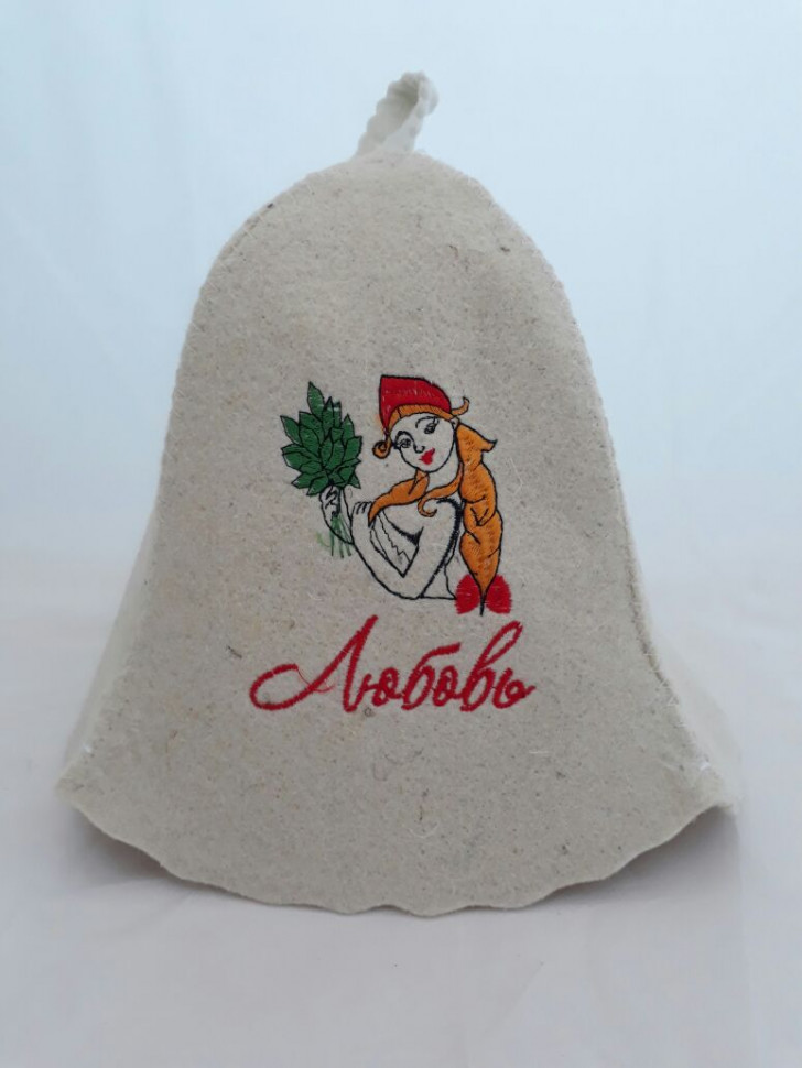 Шапка для бани и сауны «Любовь»