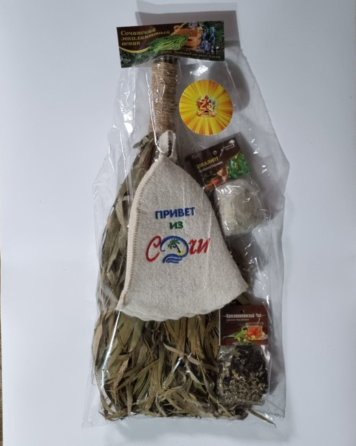 Набор для бани с веником Сочинский №1 с 23 февраля