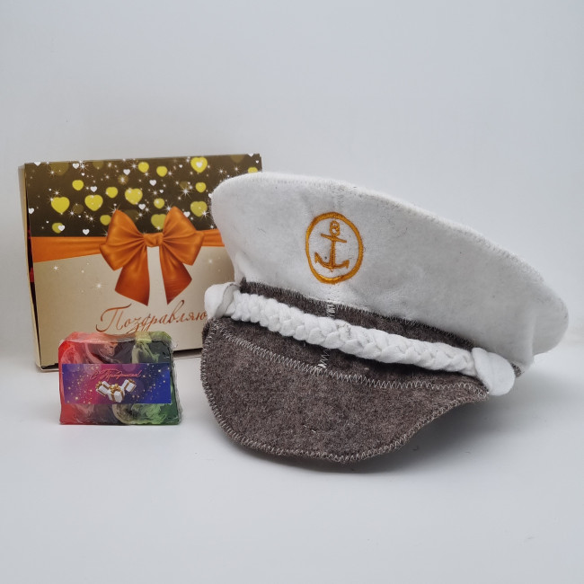 Набор для бани "Капитан" лучший подарок Набор для бани "Капитан" лучший подарок