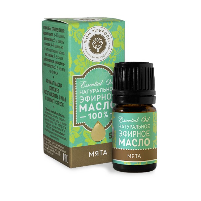 Эфирное масло Мята 5гр Эфирное масло Мята 5гр