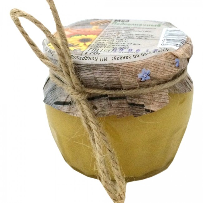 Мед подсолнечный 170гр