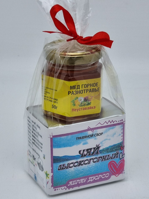 Краснополянский чай "Высокогорный" 40гр +мед 50гр Абрау-Дюрсо