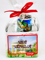 Чай черный ручной сбор 35гр + кружка мини магнит Сочи