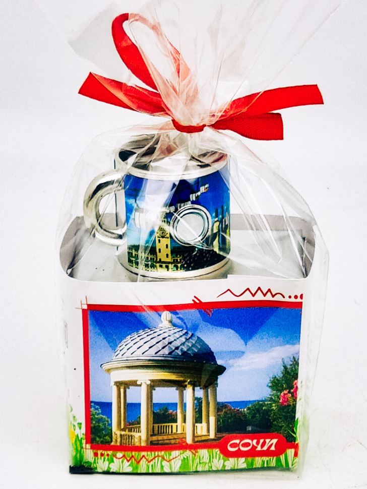 Чай черный ручной сбор 35гр + кружка мини магнит Сочи