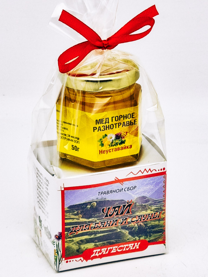 Краснополянский чай "для сауны и бани" 40гр +мед 50гр Дагестан