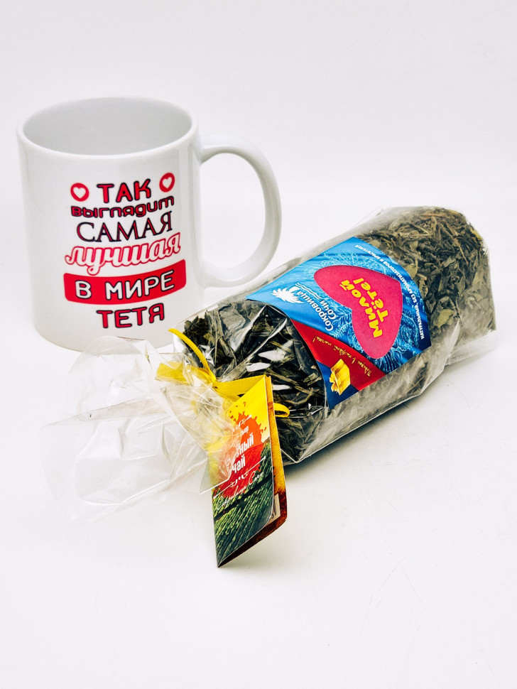 Подарочный набор тете чай зеленый ручной сбор 100гр в кружке 300мл