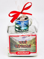 Чай черный ручной сбор 35гр + кружка мини магнит Абхазия