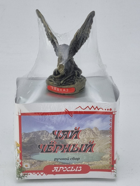 Чай черный ручной сбор 35гр Архыз с сувениром орел средний