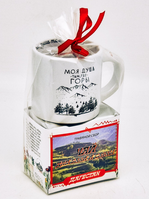 Краснополянский чай "для сауны и бани" 40гр + кружка мини Дагестан Краснополянский чай "для сауны и бани" 40гр + кружка мини Дагестан