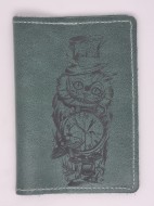 Обложка на паспорт натуральная кожа №13