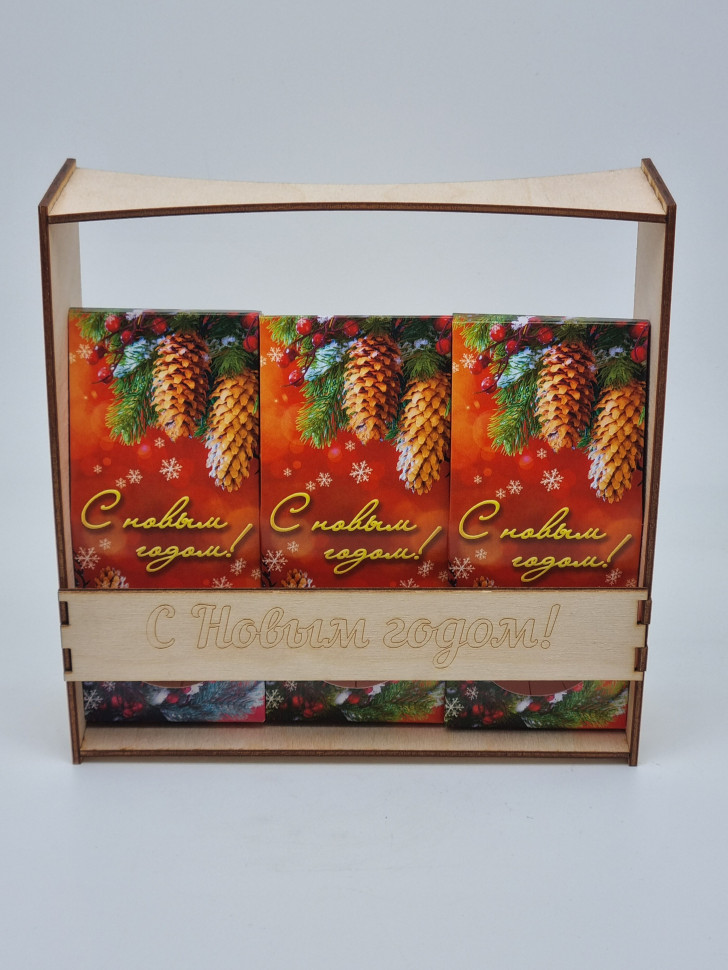 Набор 385 Праздничный для чаепития чай, манго, драже с новым годом