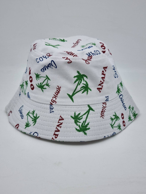 Панама в ассортименте 200  детская белая пальма