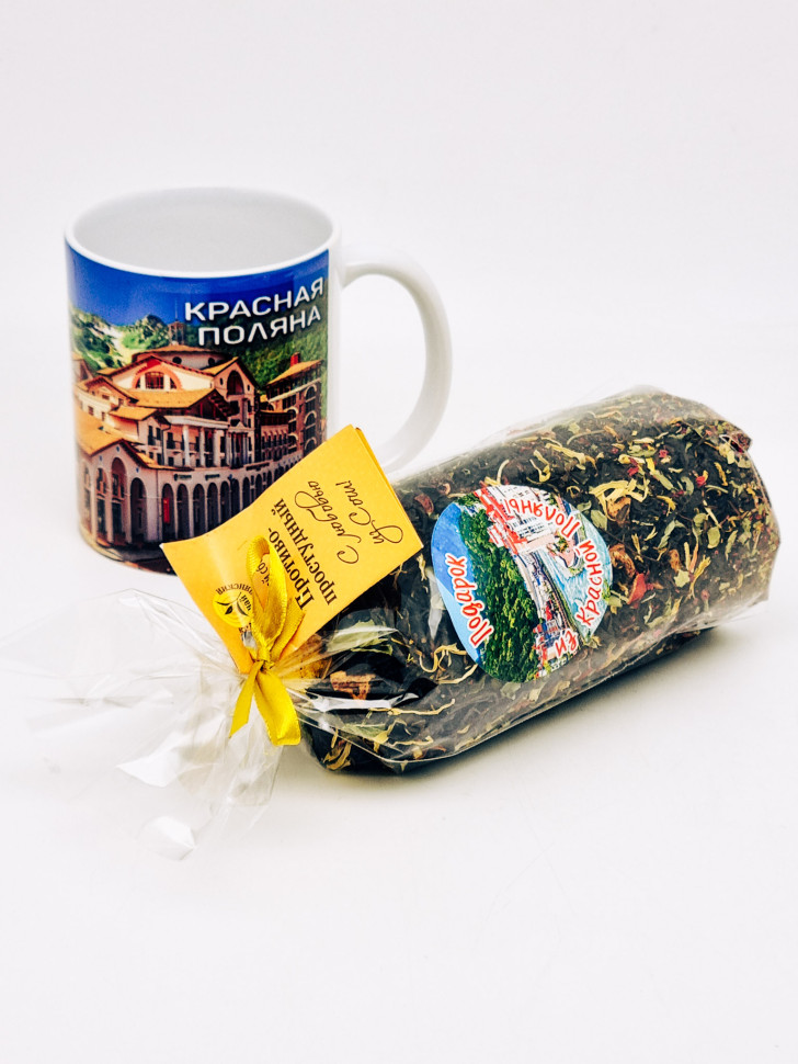 Краснополянский чай Противопростудный ручной сбор 100гр в кружке 200мл Красная поляна №1