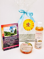 Подарочный набор с 23 февраля косметики для мужчин мыло, мочалка, шампунь №3