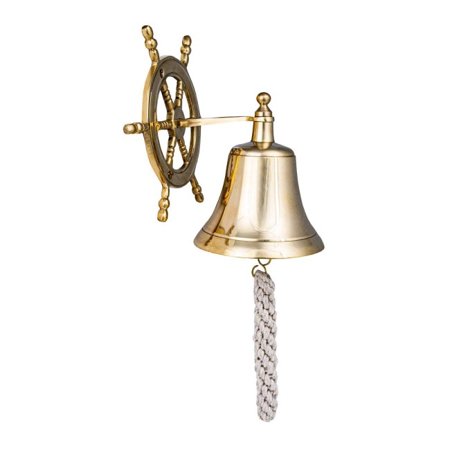 Рында 12см. диаметр на кронштейне "штурвал"