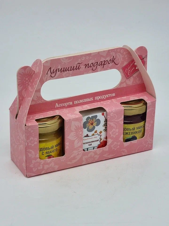 Сочинский деликатес №6-3 ассорти "Лучший подарок" с краснополянским чаем