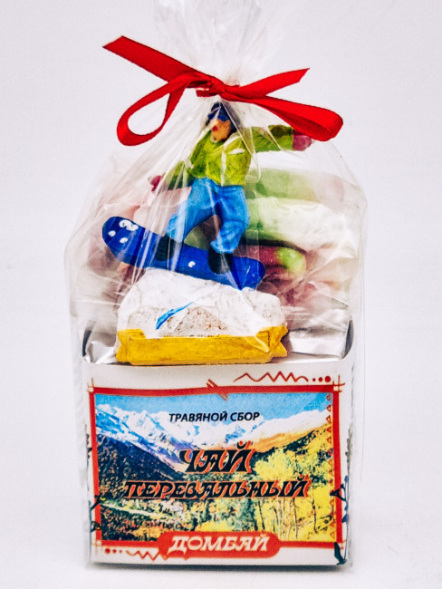 Краснополянский чай "Перевальный" 40гр + парварда 50гр Домбай с магнитом сноубордист 1 Краснополянский чай "Перевальный" 40гр + парварда 50гр Домбай с магнитом сноубордист 1