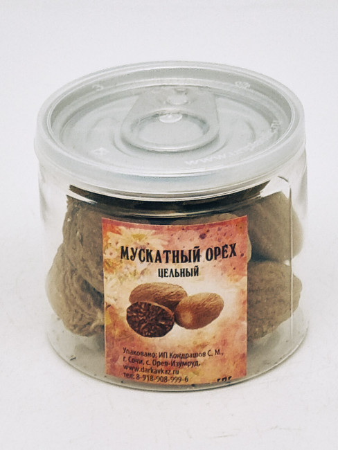 Мускатный орех цельный 50гр в пэт