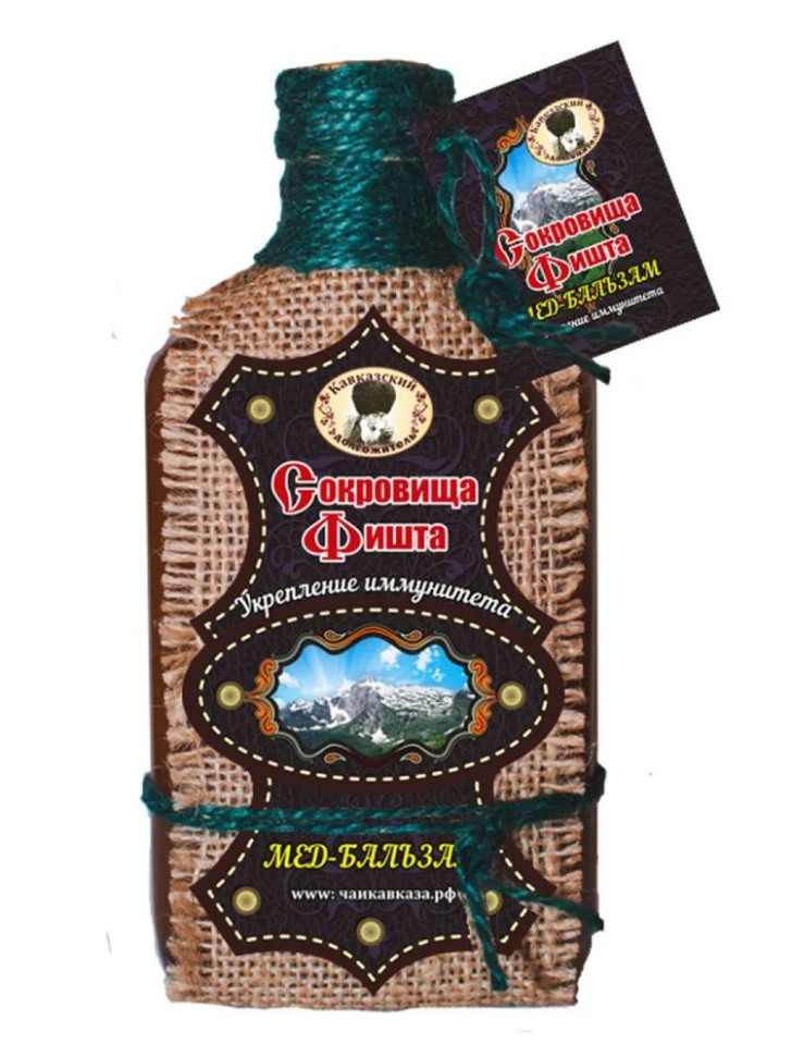 Мёд-бальзам "Сокровища Фишта" укрепление иммунитета 250мл